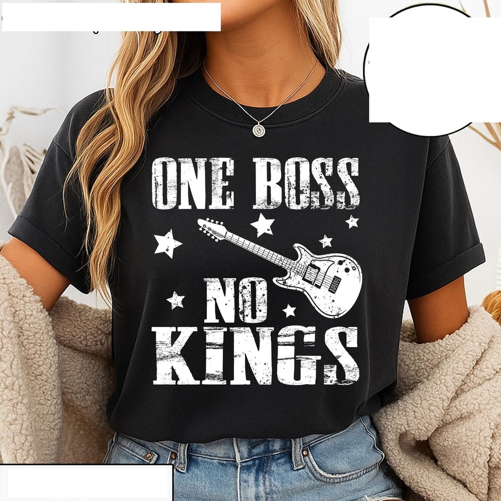 One Boss No Kings T-shirt, Anti Monarchy Protest Tee